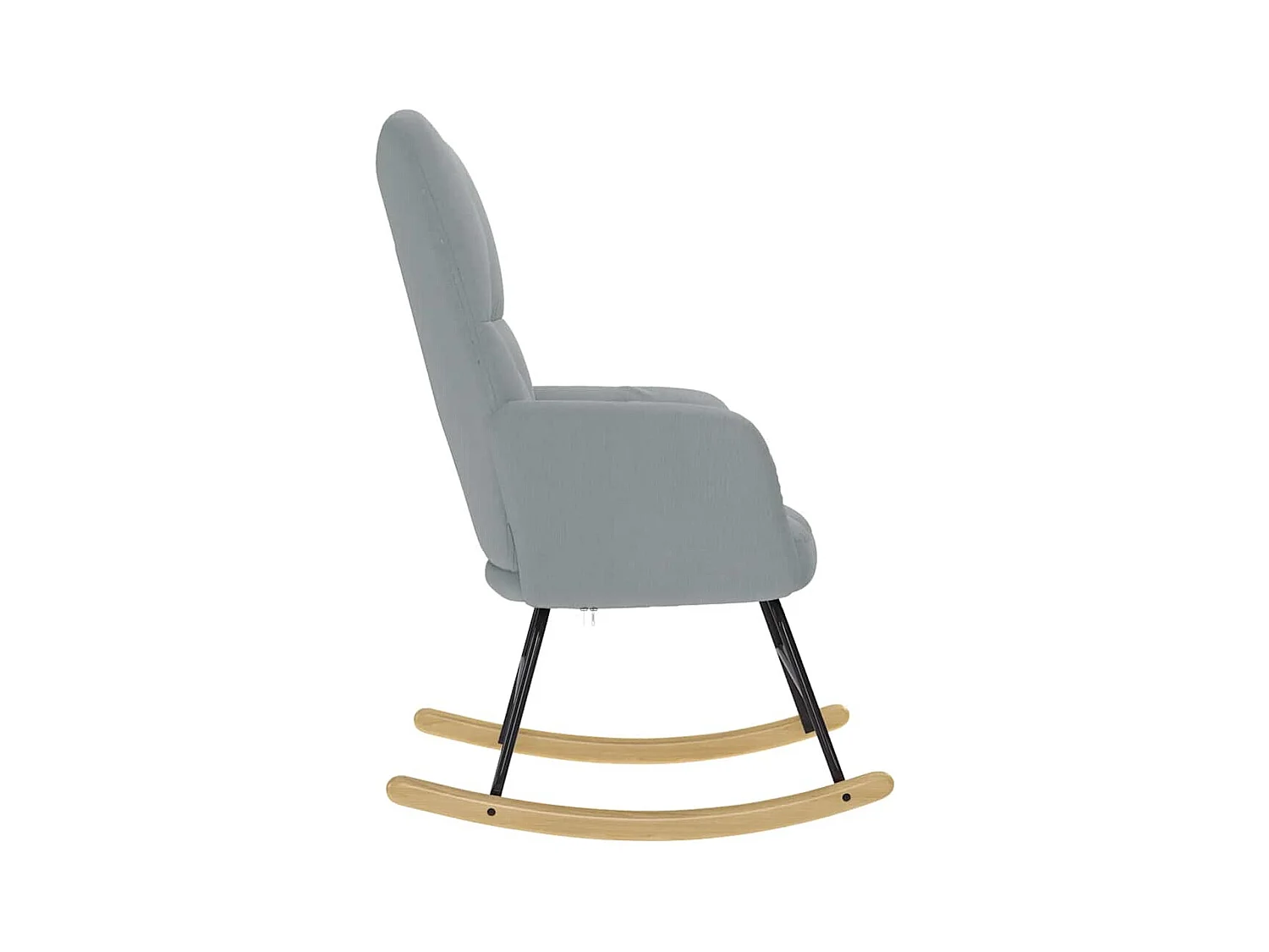 Chaise à bascule Gris clair Tissu