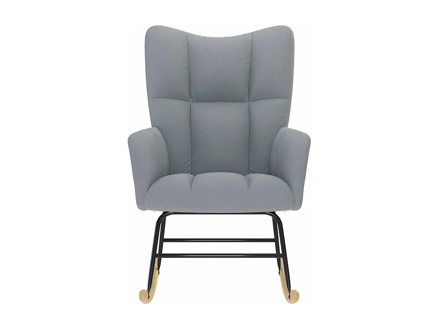 Chaise à bascule Gris clair Tissu