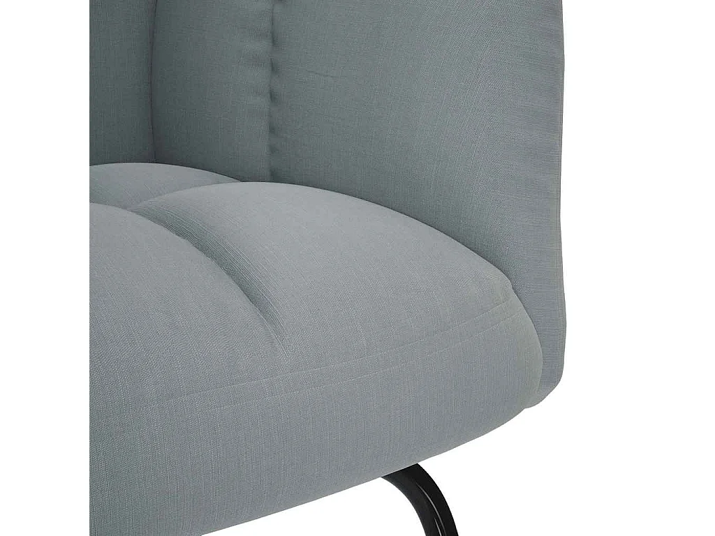 Chaise à bascule Gris clair Tissu