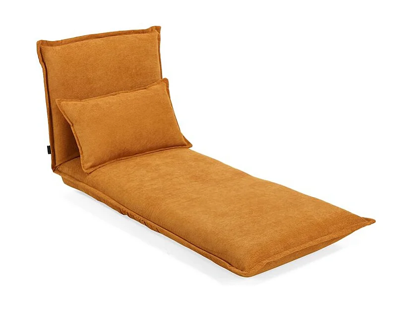 Chauffeuse convertible 3-en-1 en velours côtelé jaune – GRACIE