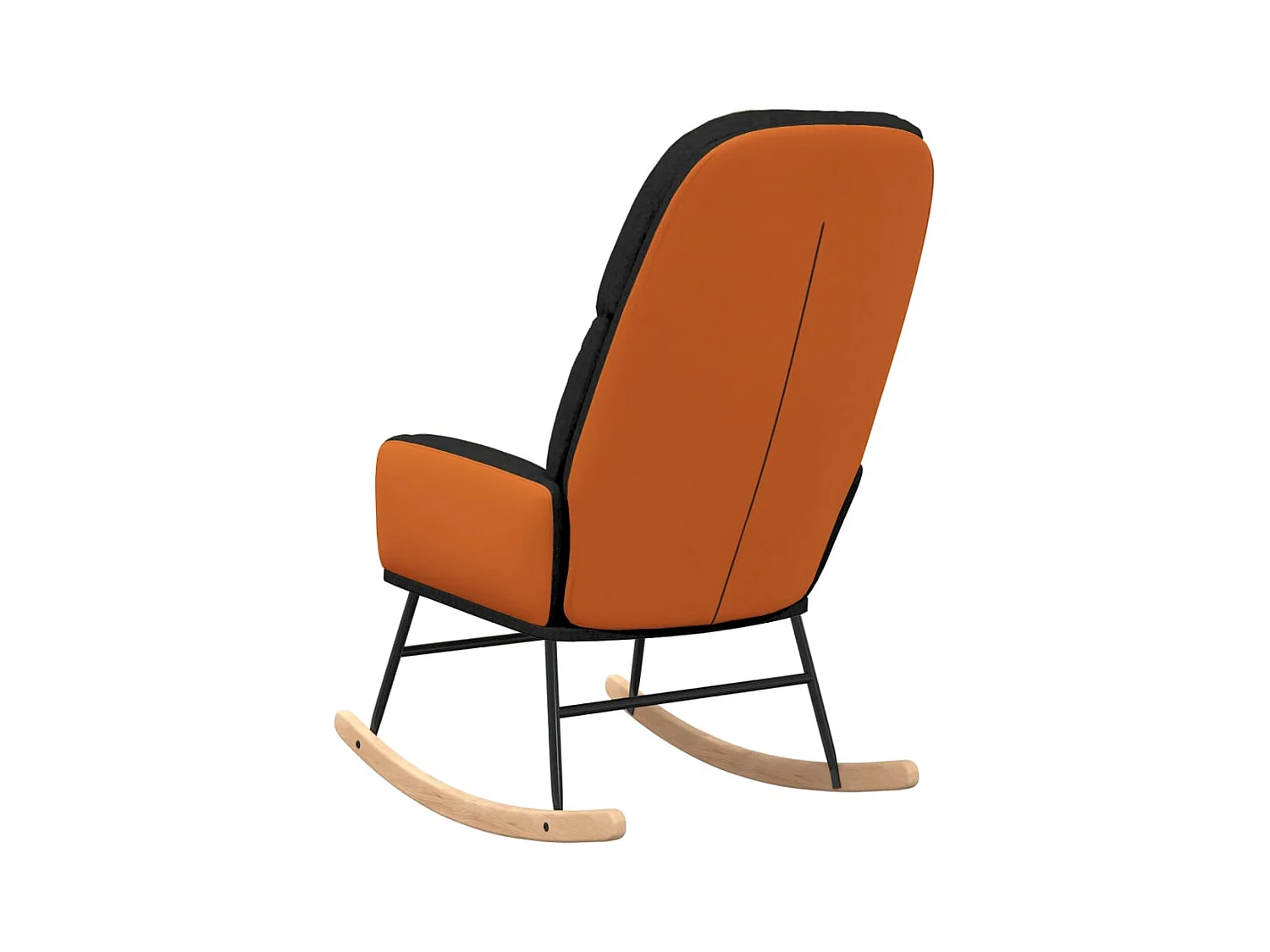 Schaukelstuhl aus schwarzem Stoff