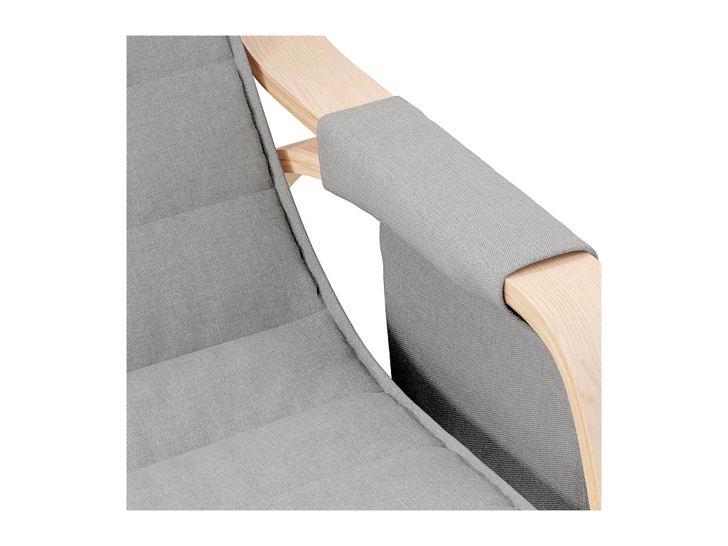 Schommelstoel Lichtgrijze stof