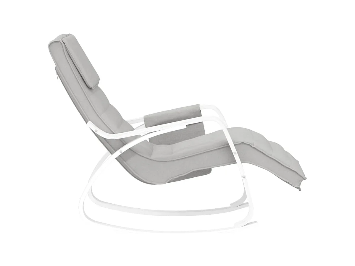 Schommelstoel Lichtgrijze stof