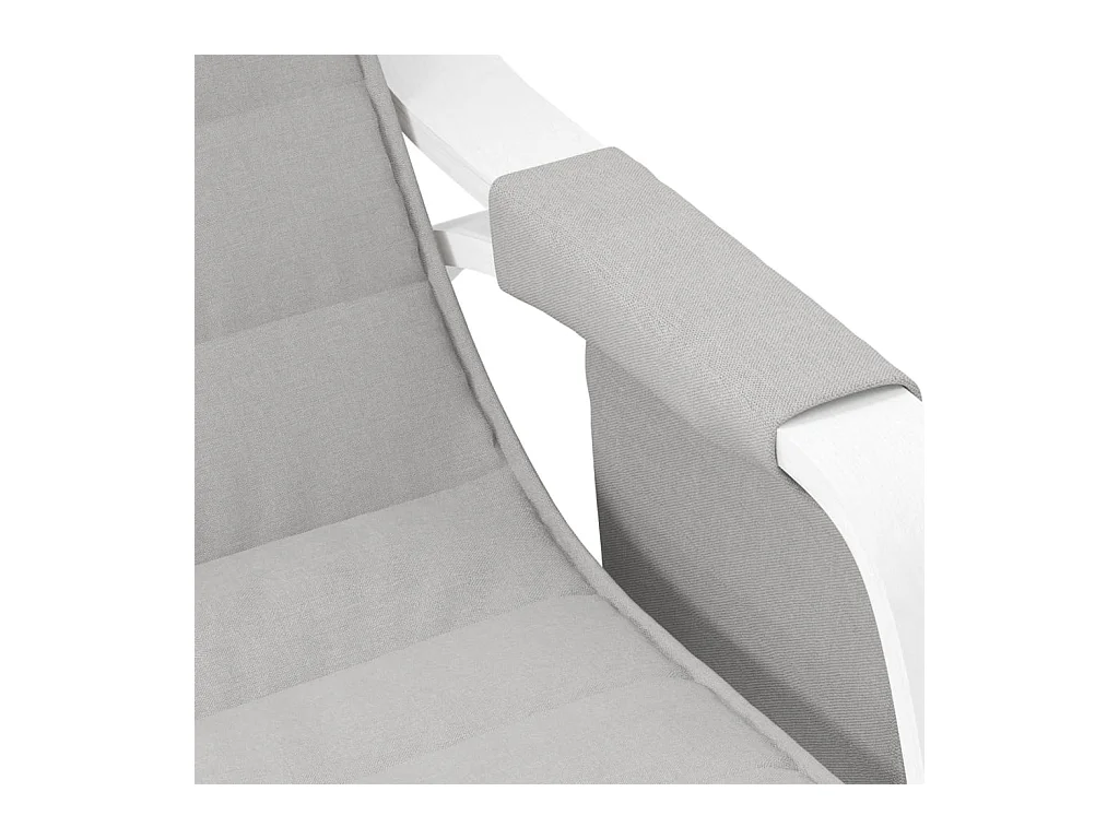 Schommelstoel Lichtgrijze stof