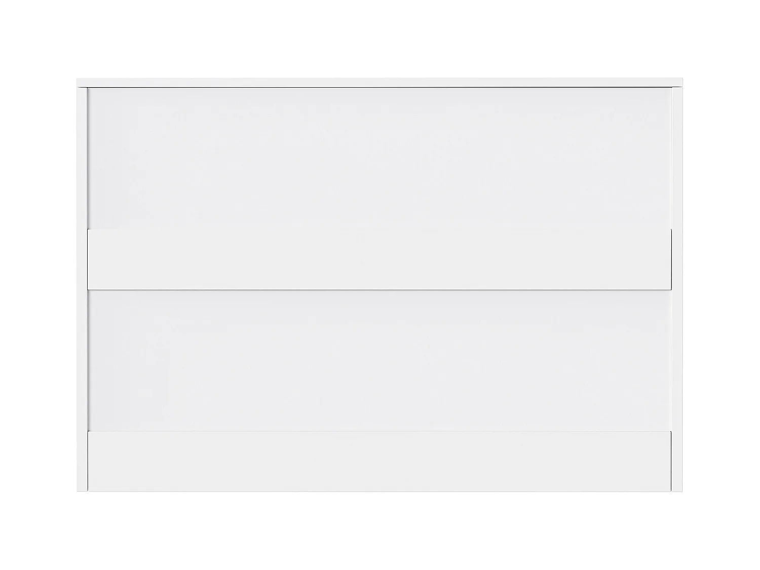 Commode avec 6 tiroirs, Rangement, MDF, Blanc et Chêne (110x40x72 cm)