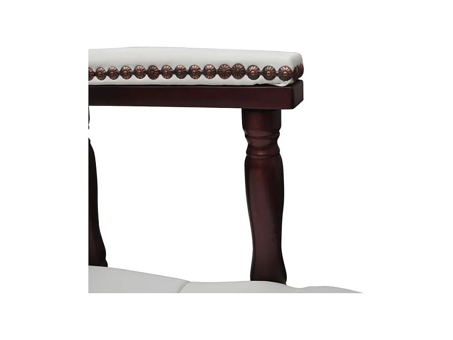 Witte draaibare bureaustoel