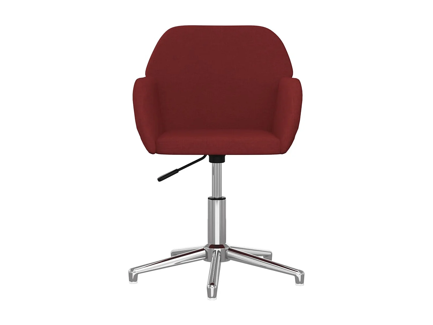 Chaise pivotante de bureau Rouge bordeaux Tissu