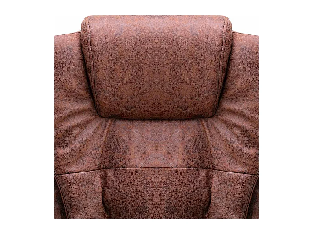 Lichtbruine kunstsuède leren massagestoel voor op kantoor