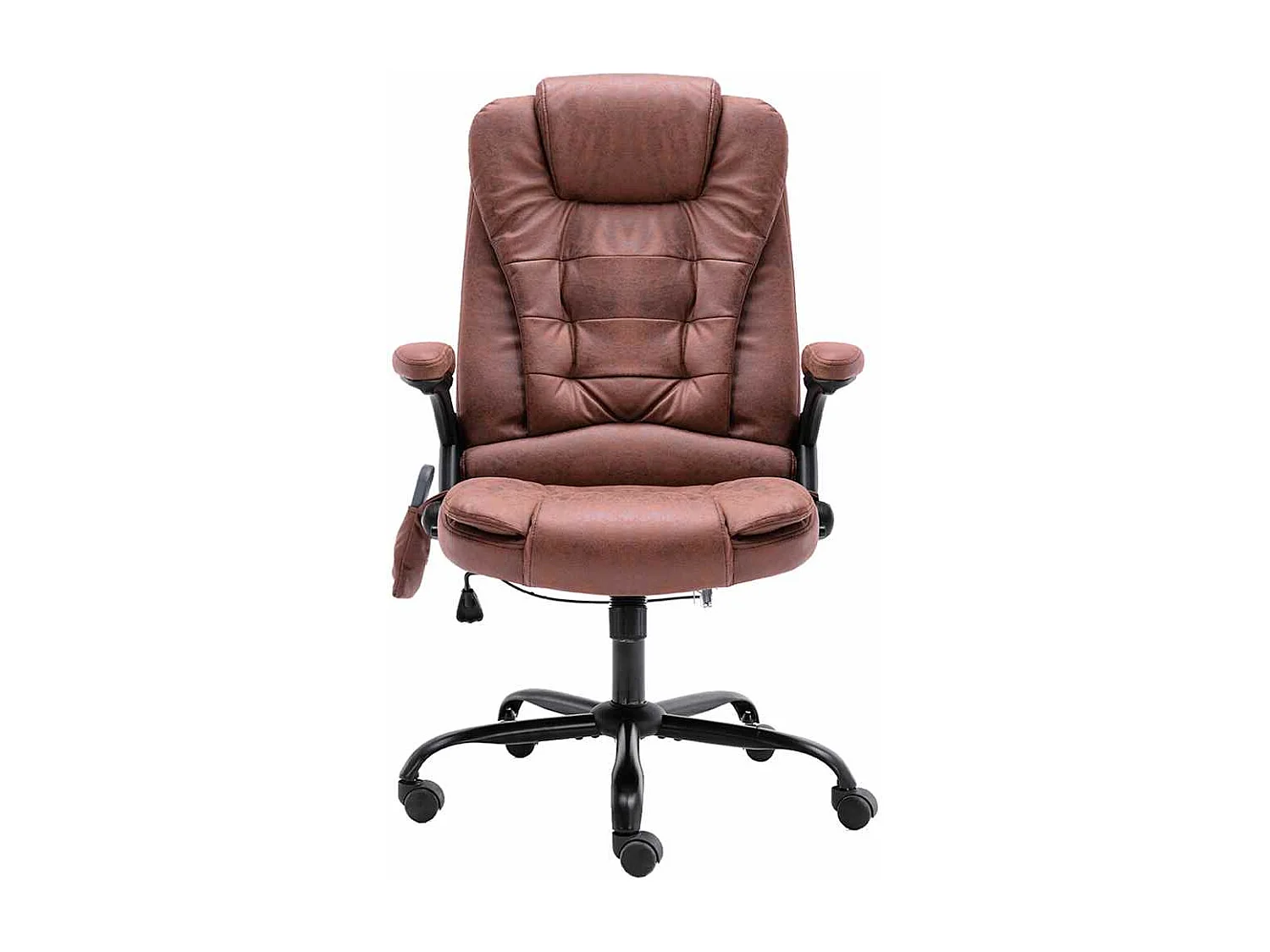 Chaise de bureau de massage marron clair similicuir daim