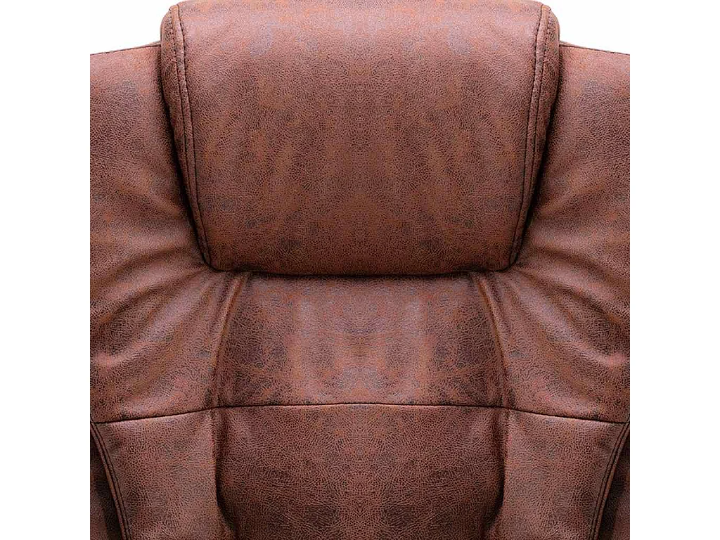 Chaise de bureau de massage marron clair similicuir daim