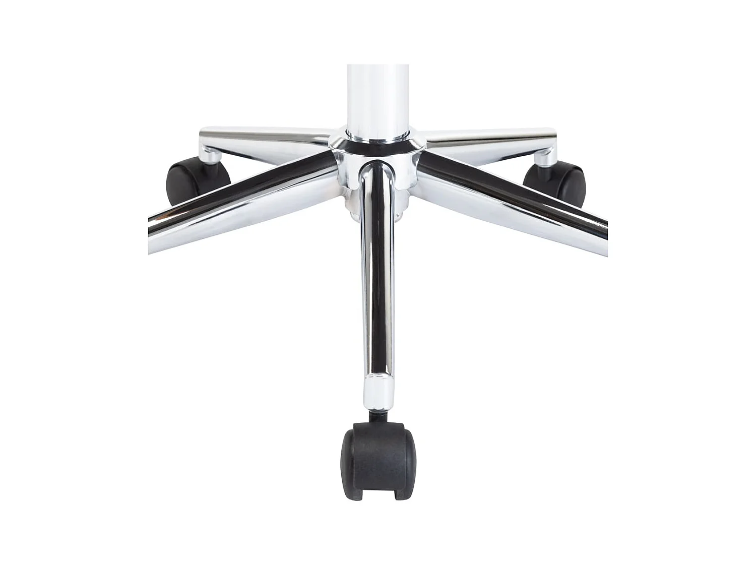 Chaise pivotante de bureau Noir Bois courbé et similicuir