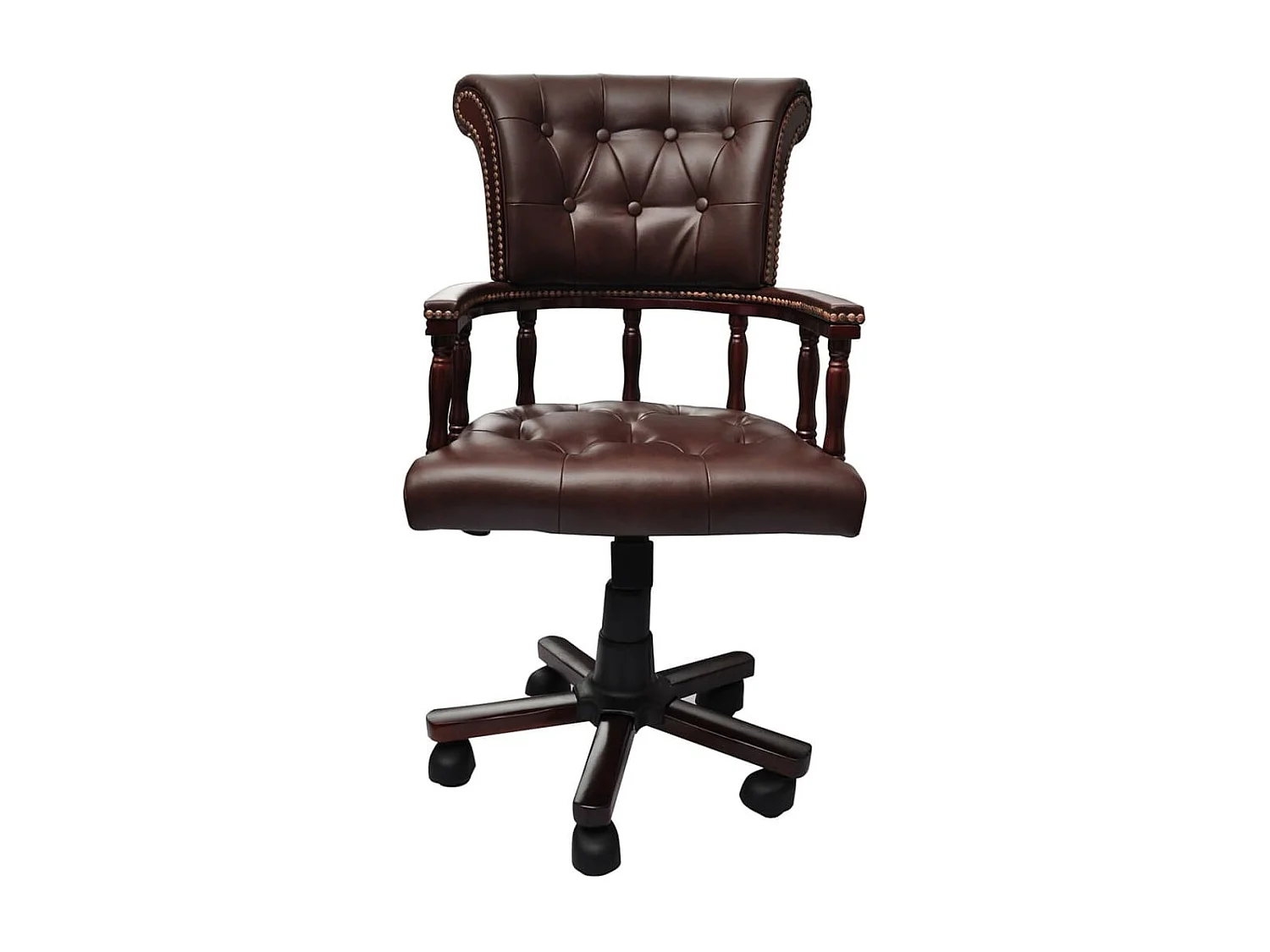Chaise de bureau pivotante Marron