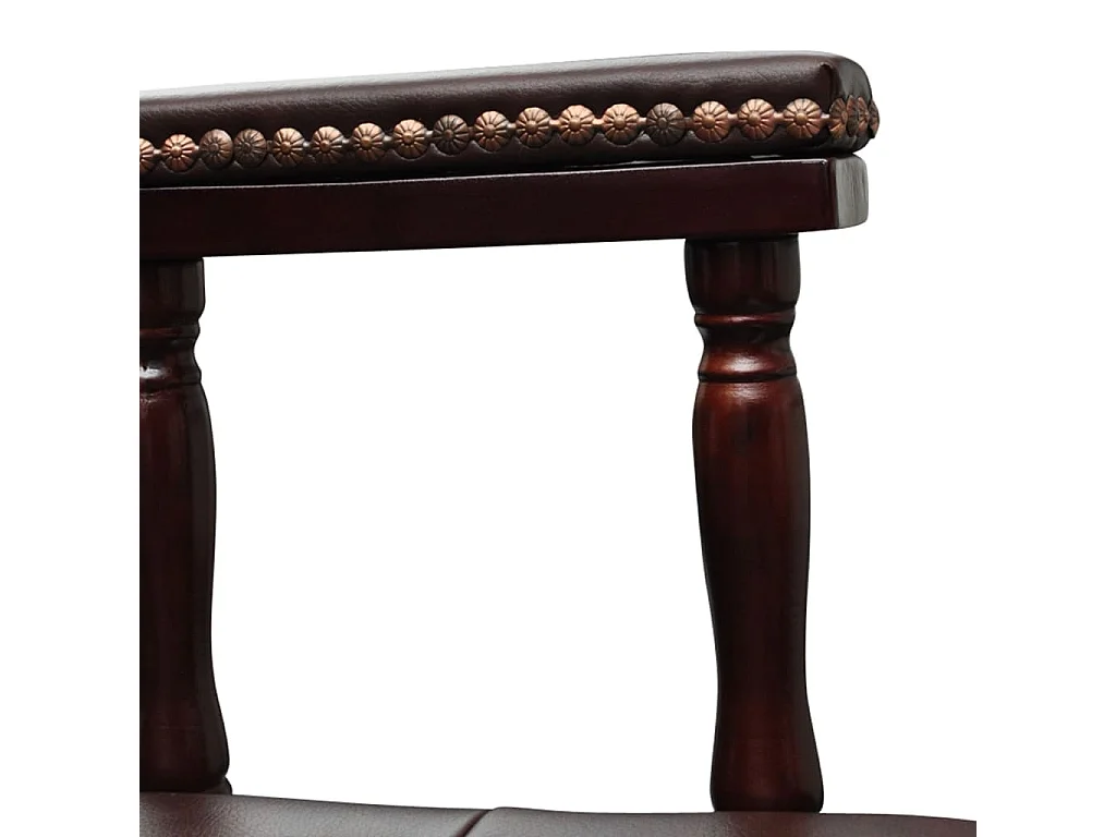 Chaise de bureau pivotante Marron