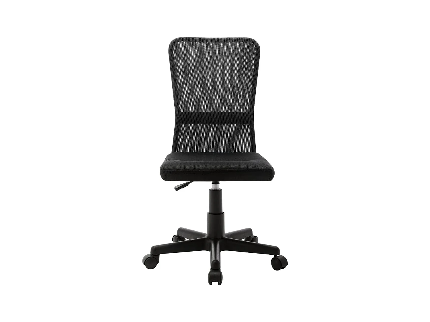 Sedia da ufficio Nera 44x52x100 cm Tessuto a rete