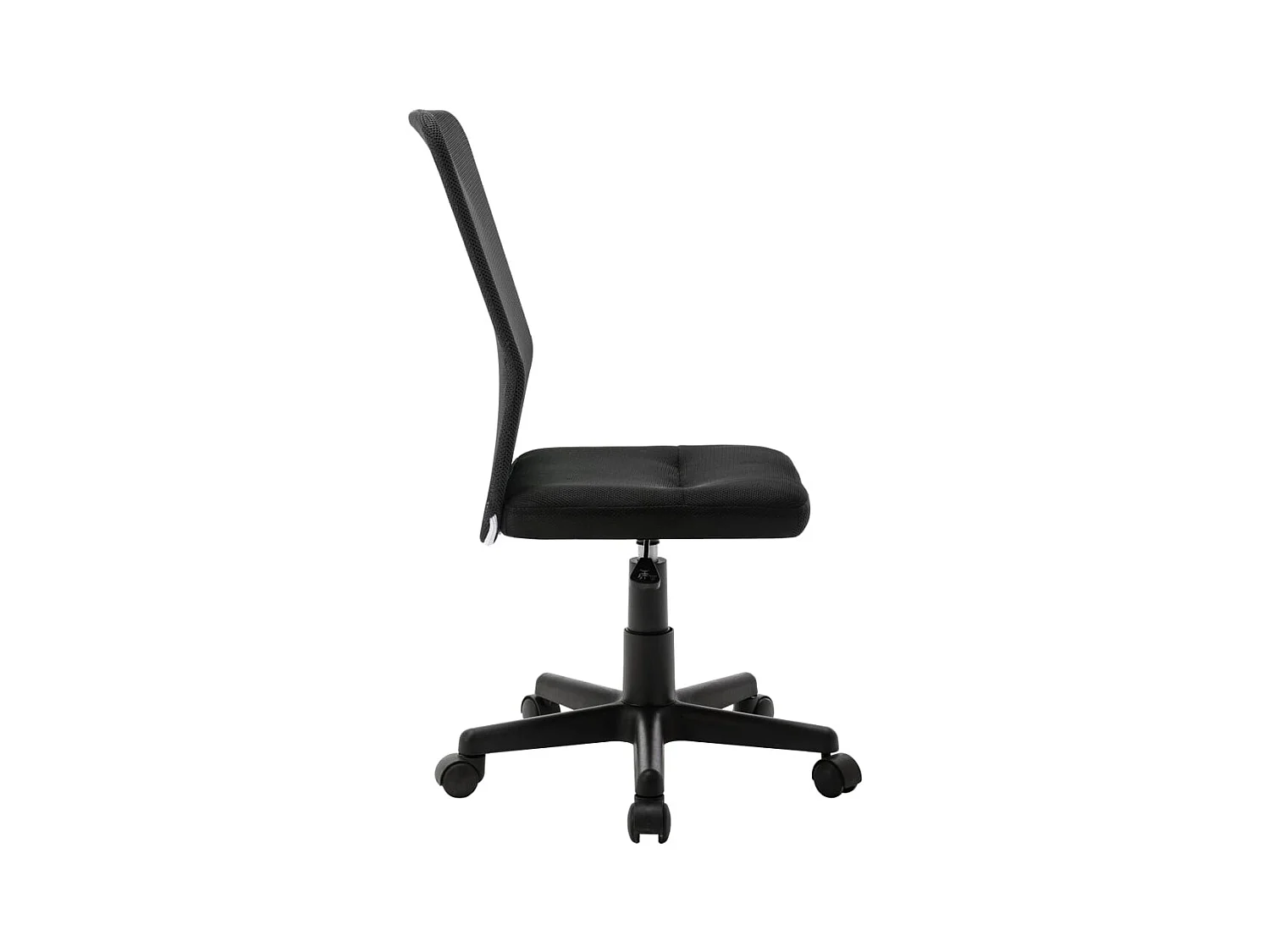 Sedia da ufficio Nera 44x52x100 cm Tessuto a rete