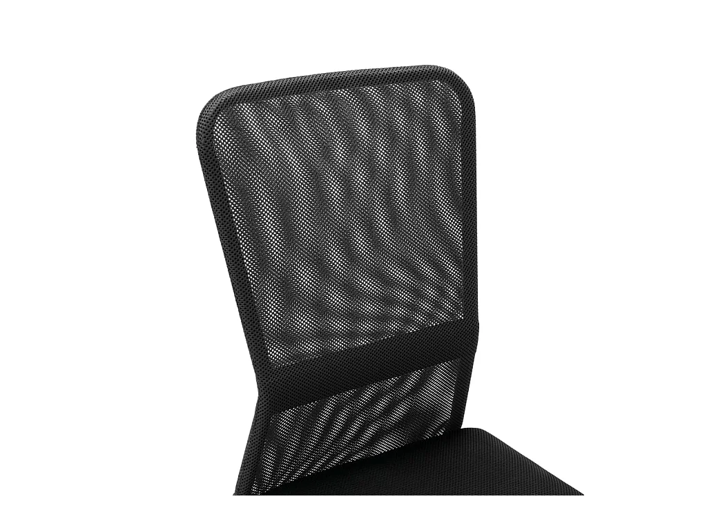 Sedia da ufficio Nera 44x52x100 cm Tessuto a rete