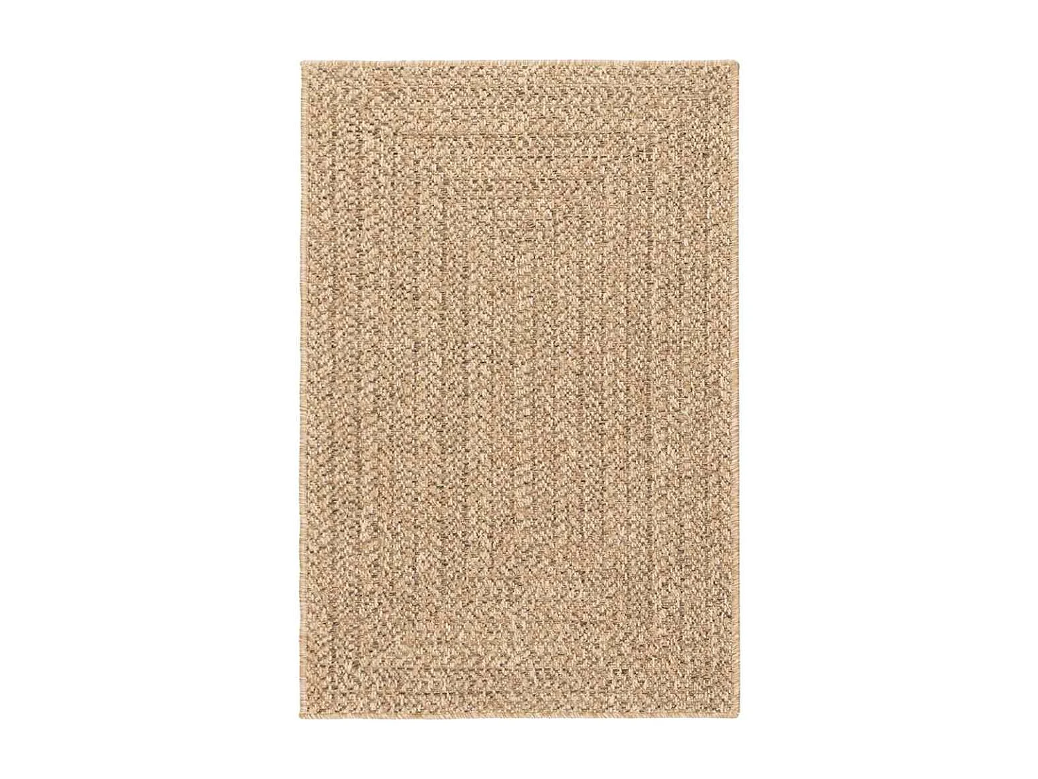 Tapis ZIZUR beige 140x200 cm aspect de jute intérieur extérieur