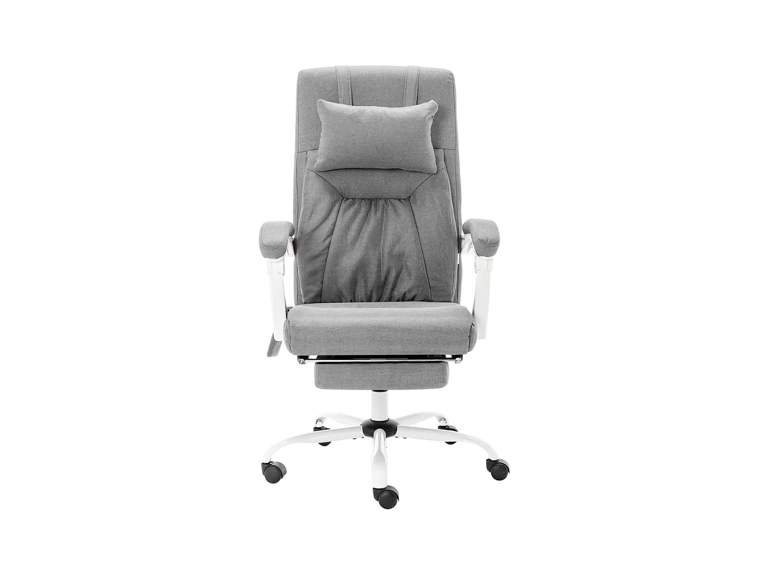 Silla de oficina de masaje de tela gris