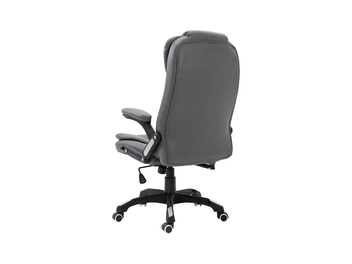 Antracietkleurige kunstleren bureaustoel