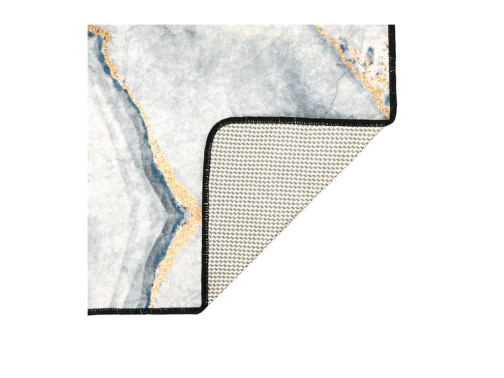 Wasbaar meerkleurig vloerkleed 80x150 cm antislip