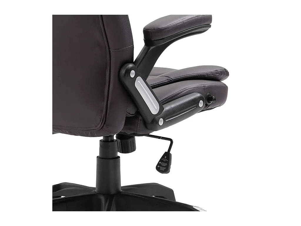 Bruine kunstleren bureaustoel