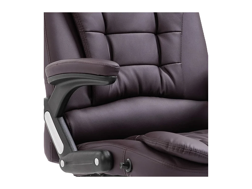 Bruine kunstleren bureaustoel