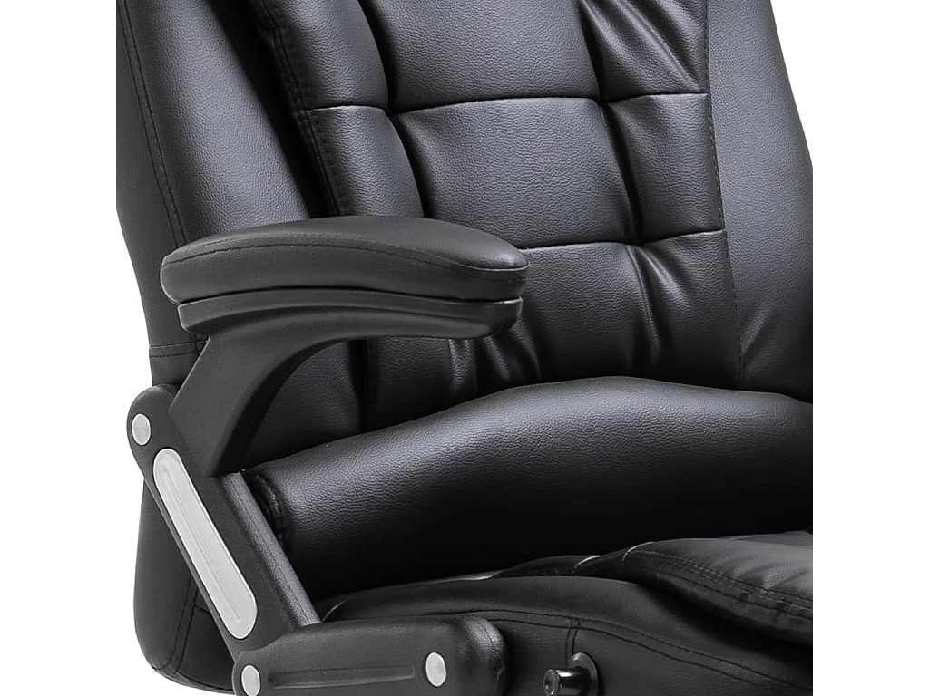 Sedia da ufficio in similpelle nera