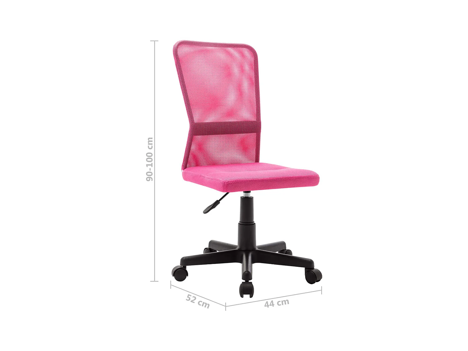 Silla de oficina Rosa 44x52x100 cm Tejido de malla