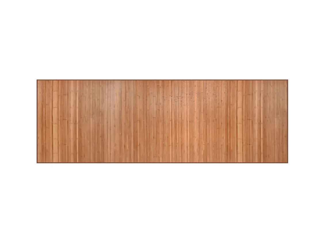 Tapis rectangulaire naturel 100x300 cm bambou