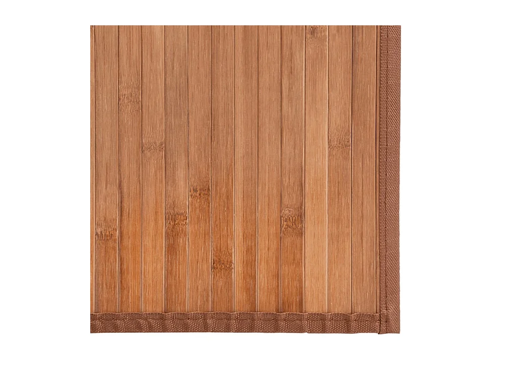 Tapis rectangulaire naturel 100x300 cm bambou