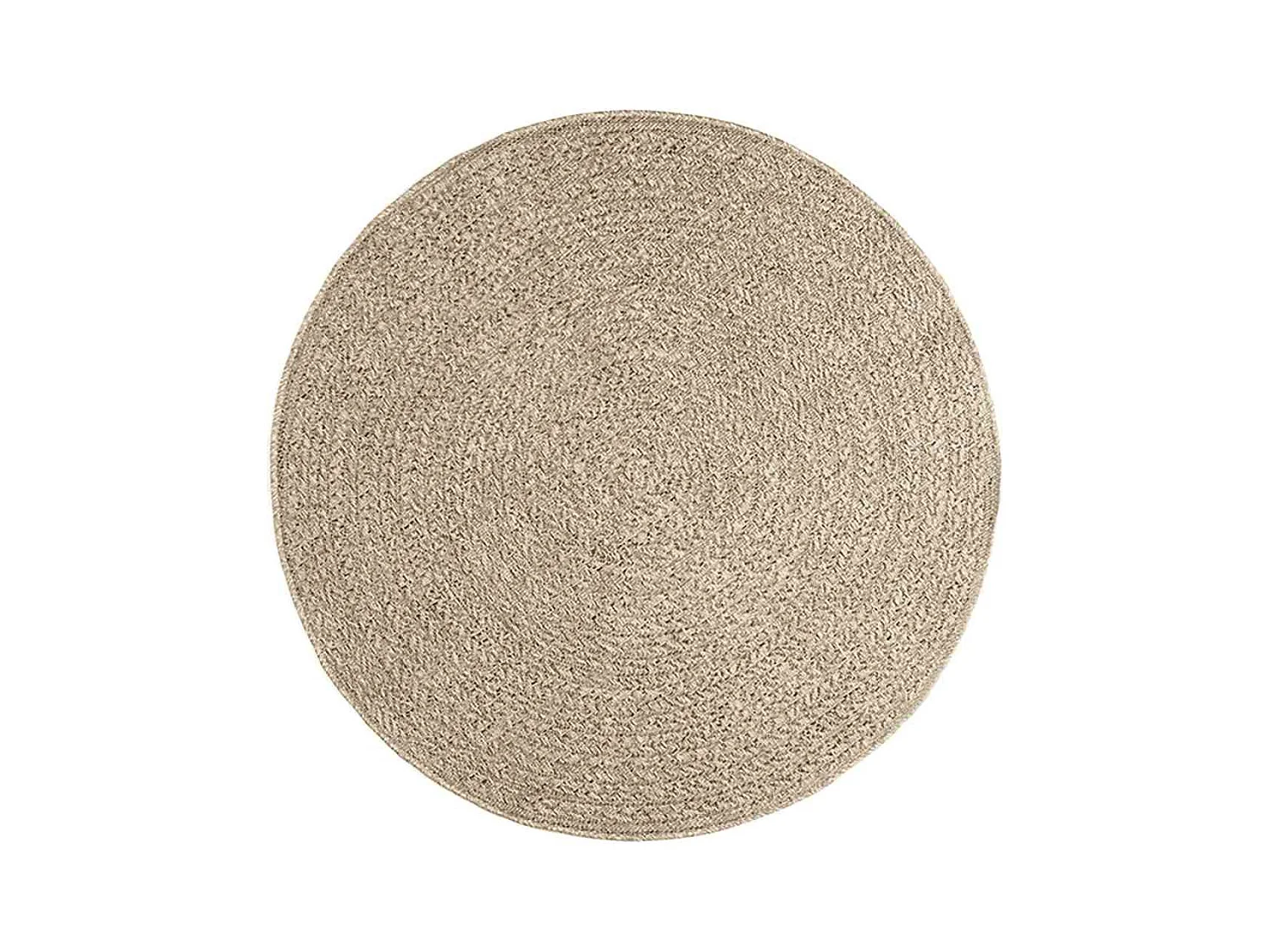 Tapis ZIZUR beige Ø 120cm aspect de jute intérieur et extérieur