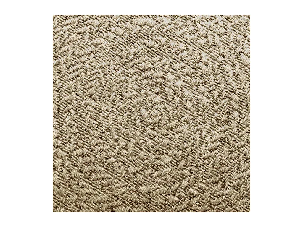 Tapis ZIZUR beige Ø 120cm aspect de jute intérieur et extérieur