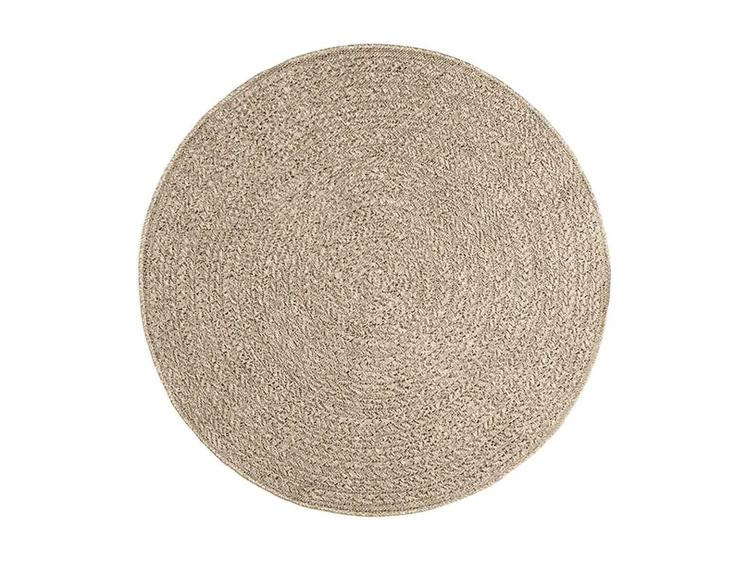Tapis ZIZUR beige Ø 120cm aspect de jute intérieur et extérieur