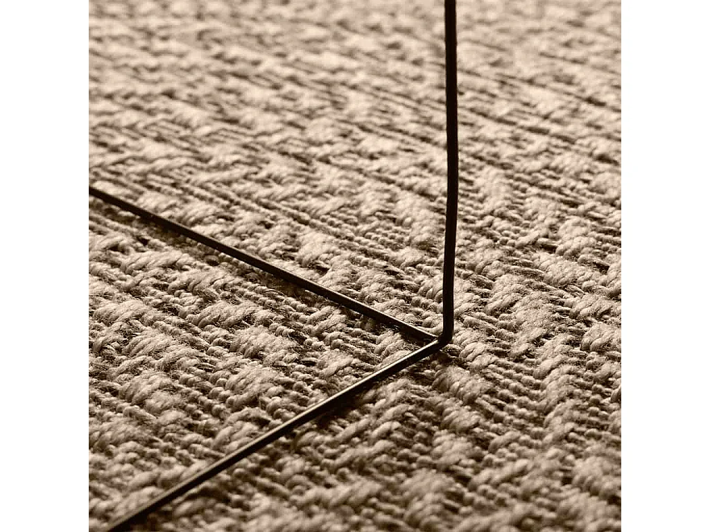 Tapis ZIZUR beige Ø 120cm aspect de jute intérieur et extérieur