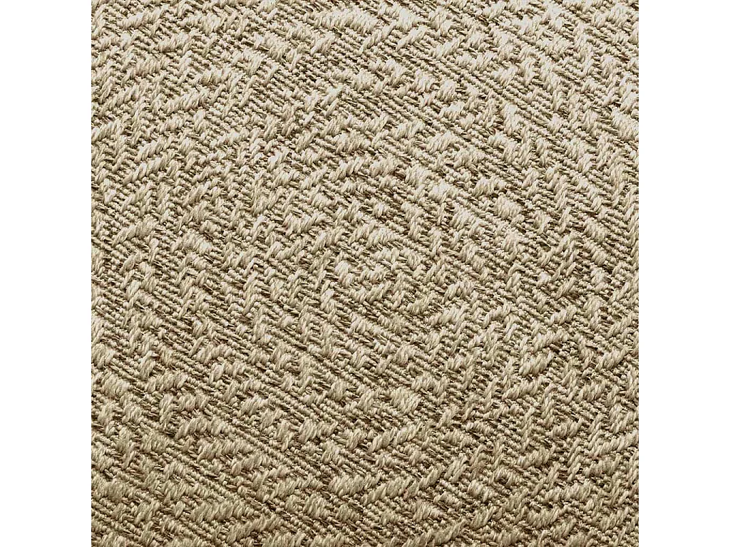 Tapis ZIZUR beige Ø 120cm aspect de jute intérieur et extérieur