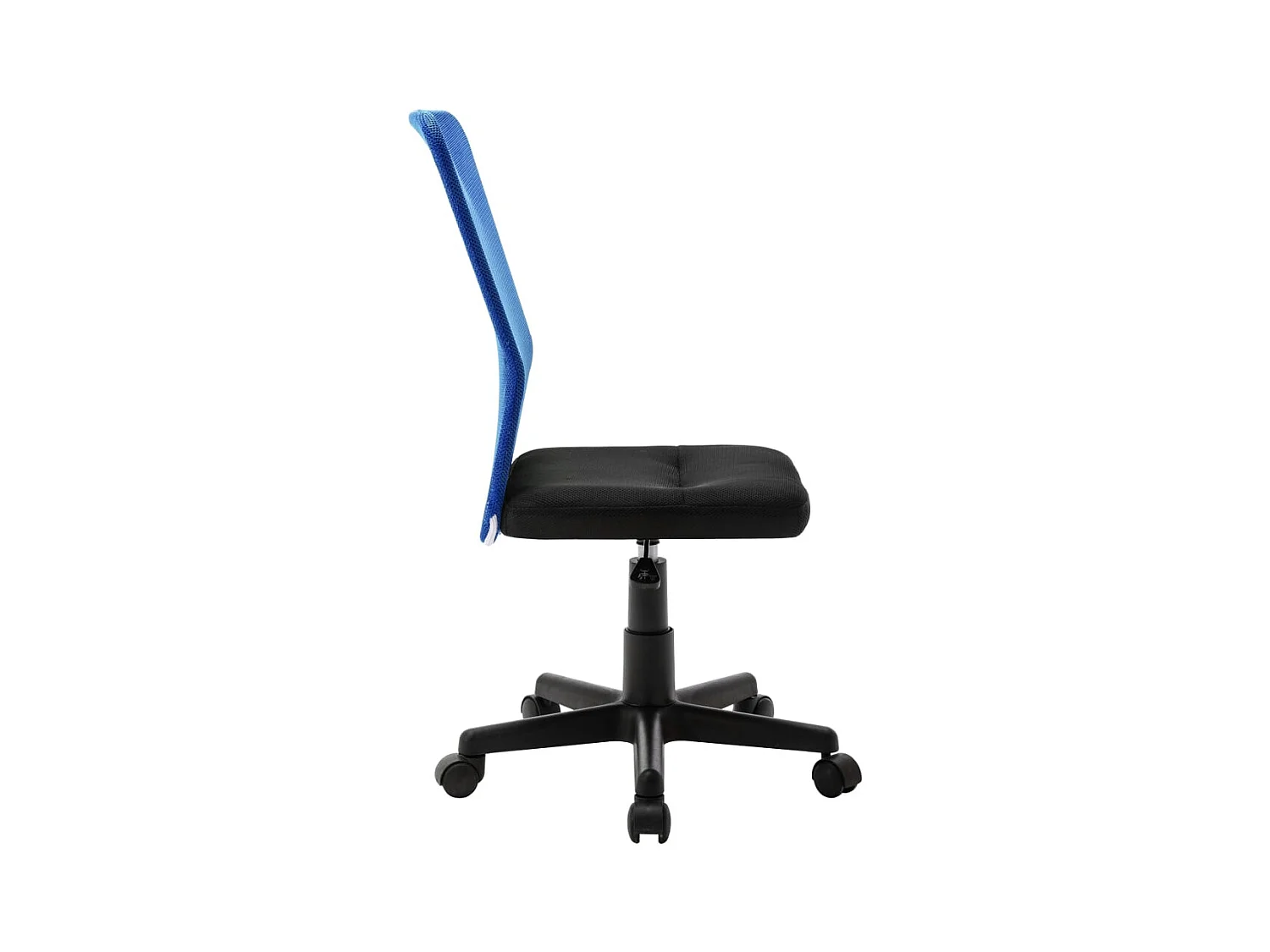 Sedia da ufficio nera e blu 44x52x100 cm Tessuto a rete