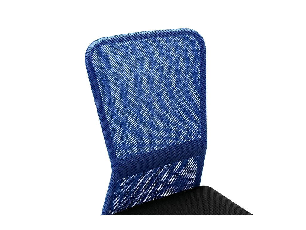 Sedia da ufficio nera e blu 44x52x100 cm Tessuto a rete