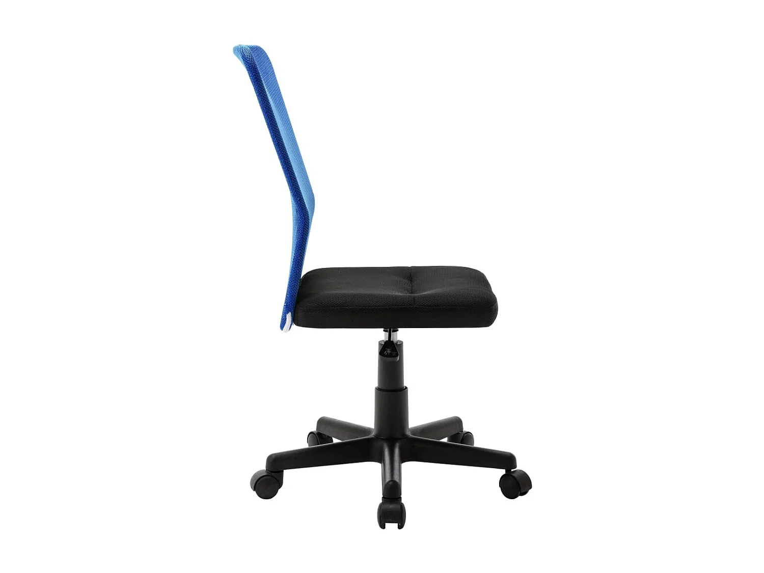 Silla de oficina Negra y Azul 44x52x100 cm Tejido de malla