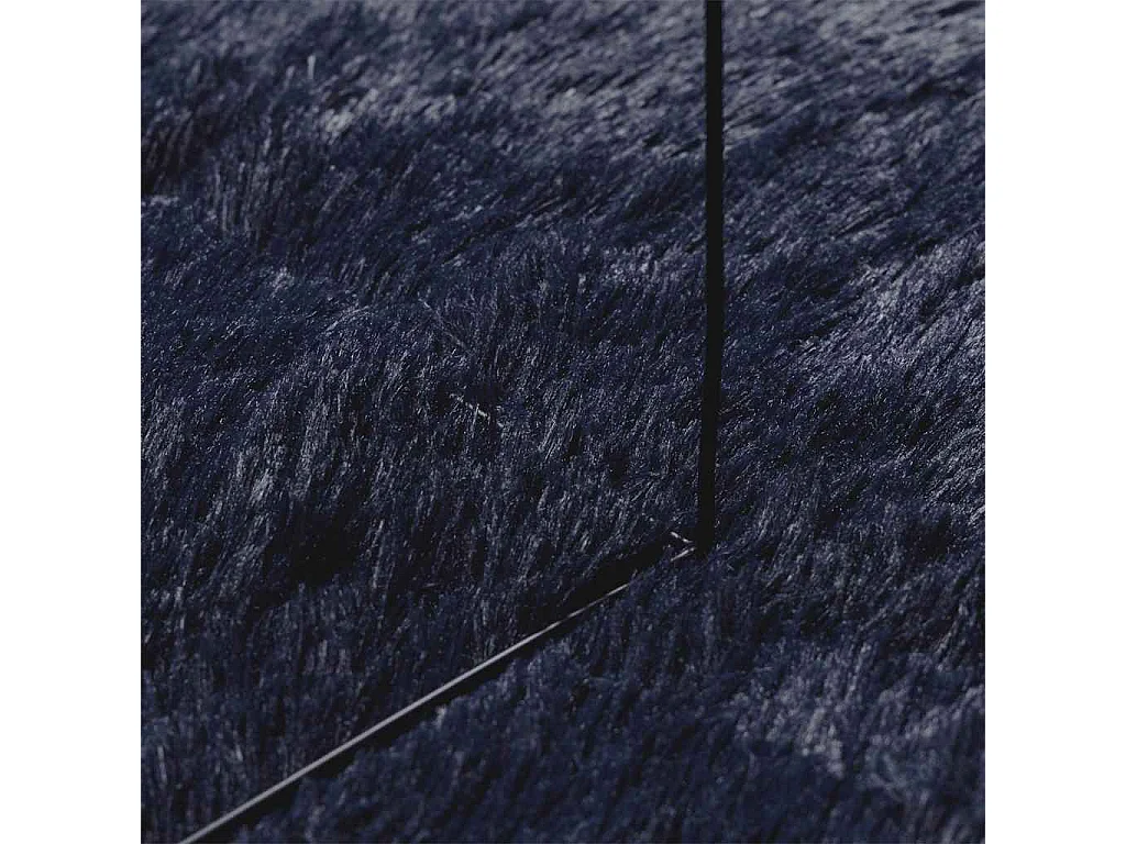 NAVARRA marineblauw langpolig shaggy vloerkleed 200x200 cm