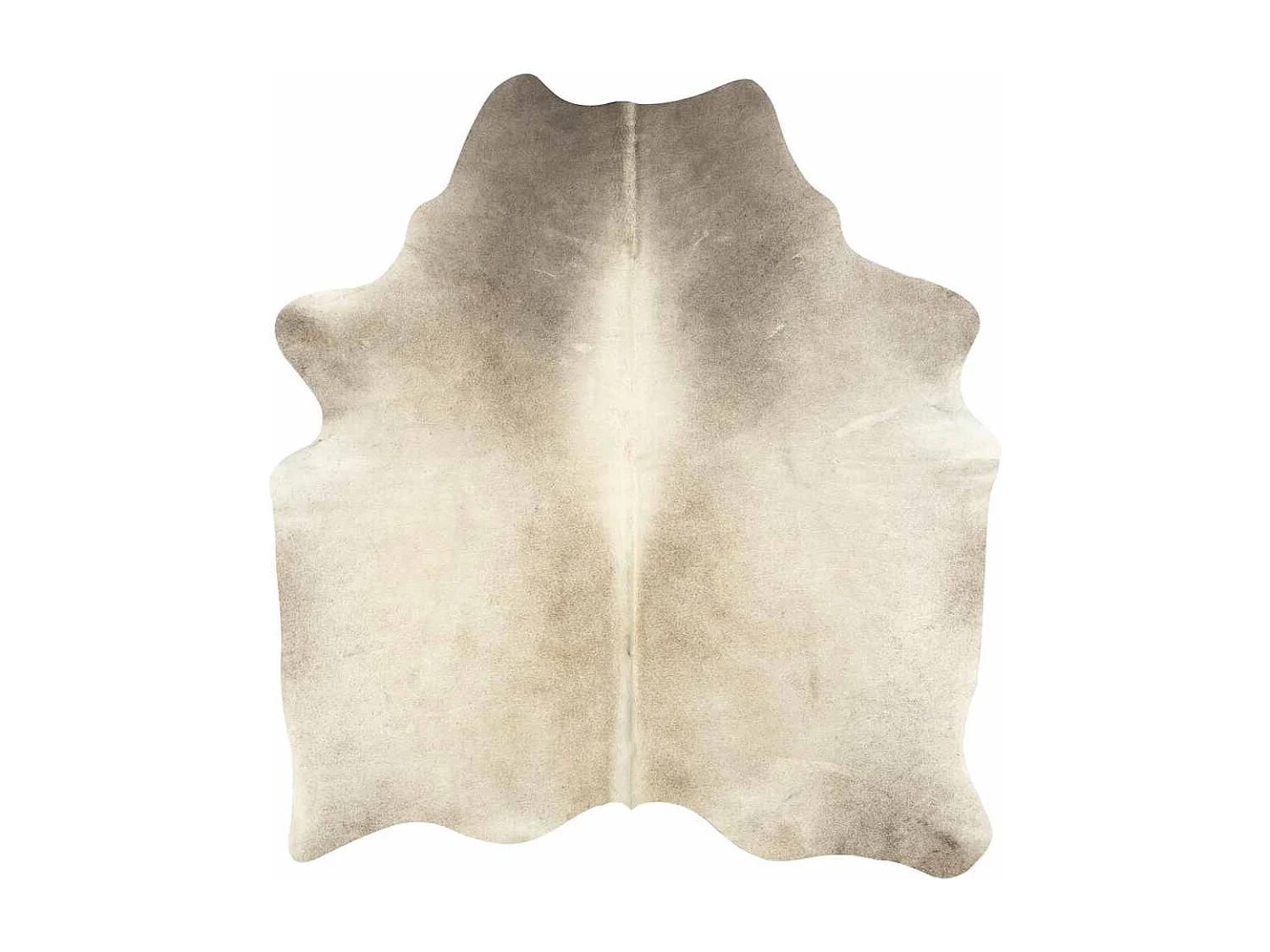 Alfombra de piel de vaca auténtica 150 x 170 cm beige