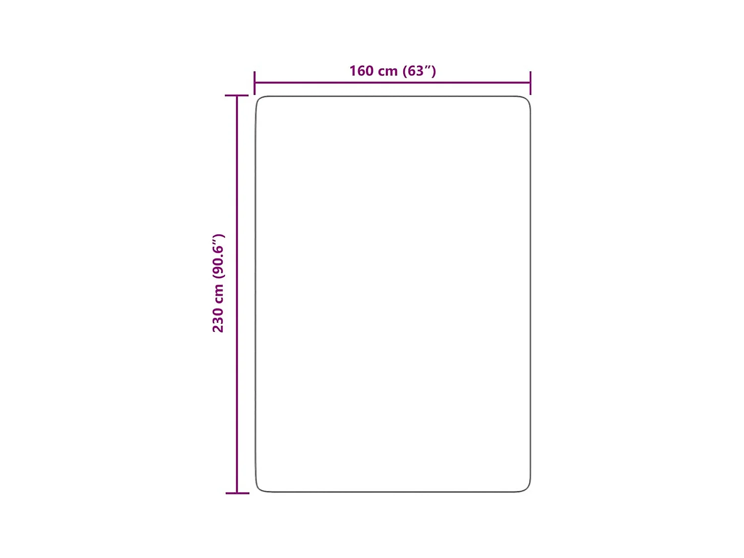 Tapis Shaggy à poils longs NAVARRA crème 160x230 cm polyester