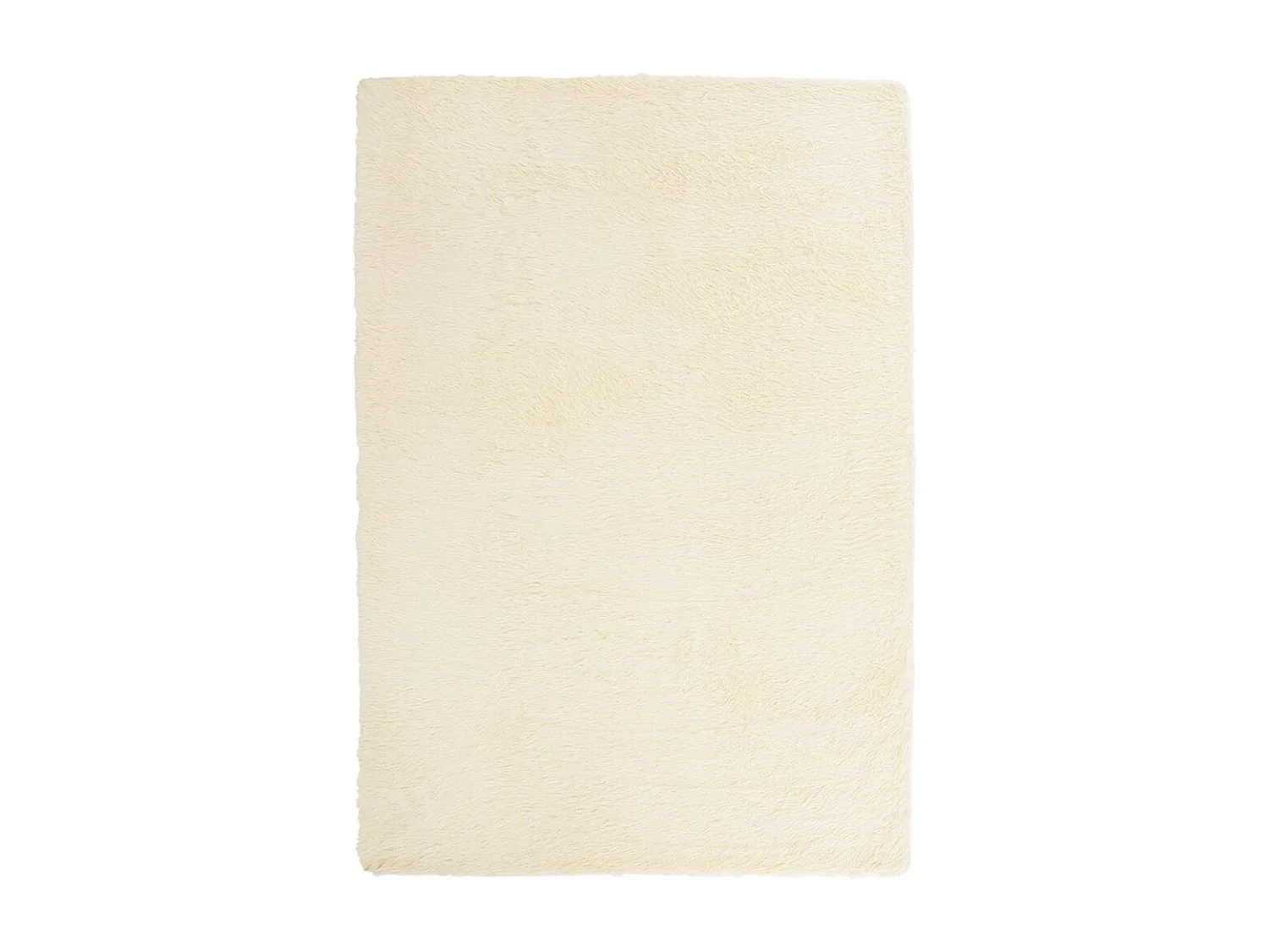 Tapis Shaggy à poils longs NAVARRA crème 160x230 cm polyester