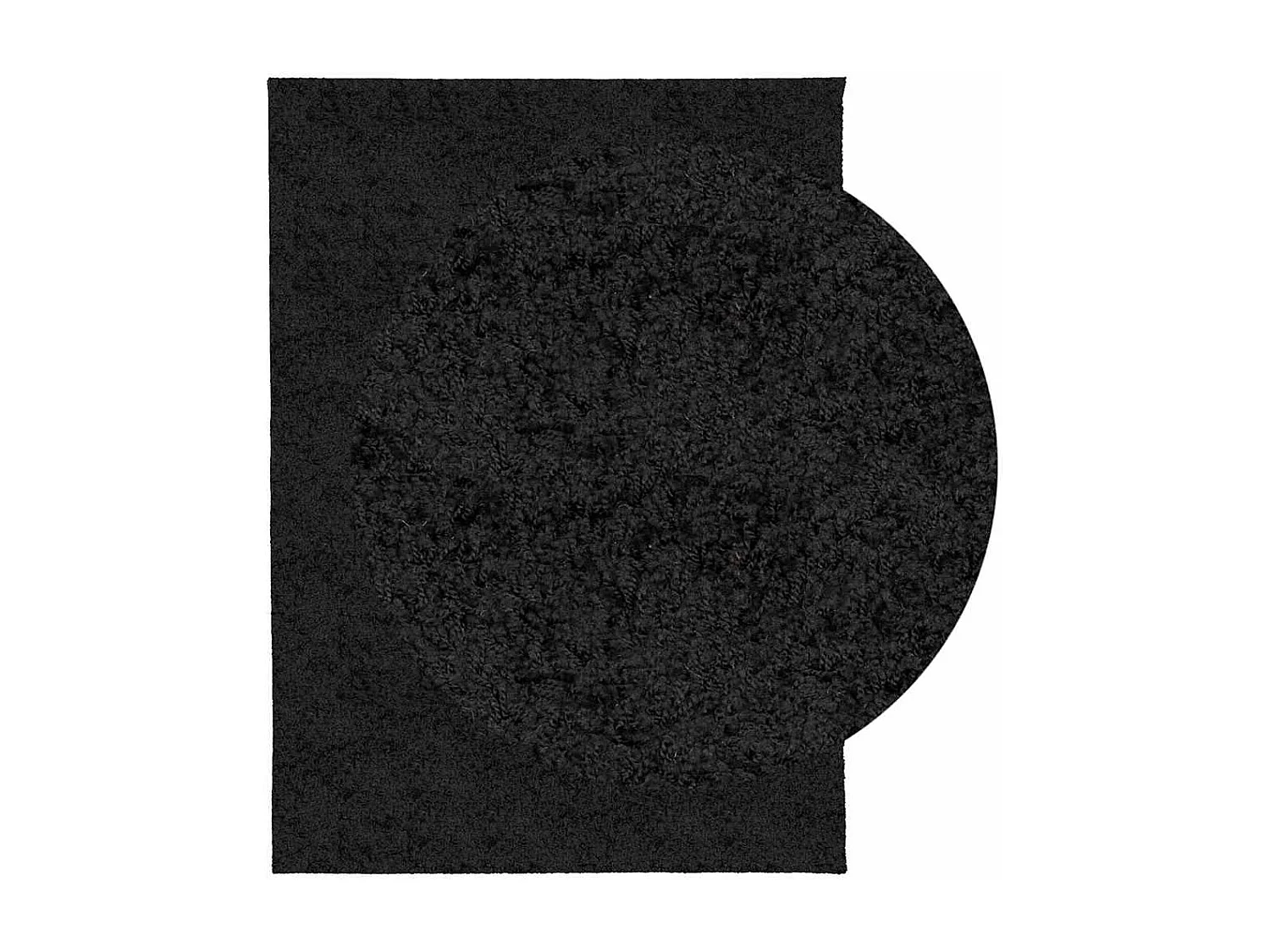 PAMPLONA modern zwart langpolig shaggy tapijt 140x200 cm