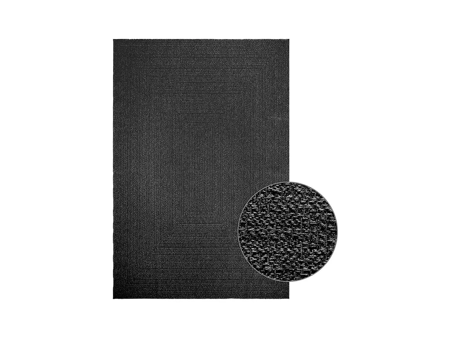 Tapis ZIZUR 200x290 cm aspect de jute intérieur extérieur