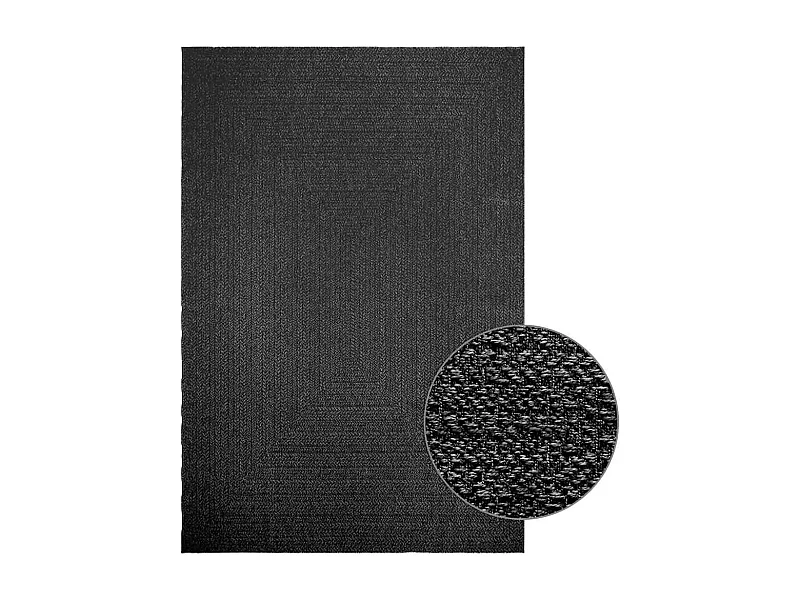 Tapis ZIZUR 200x290 cm aspect de jute intérieur extérieur