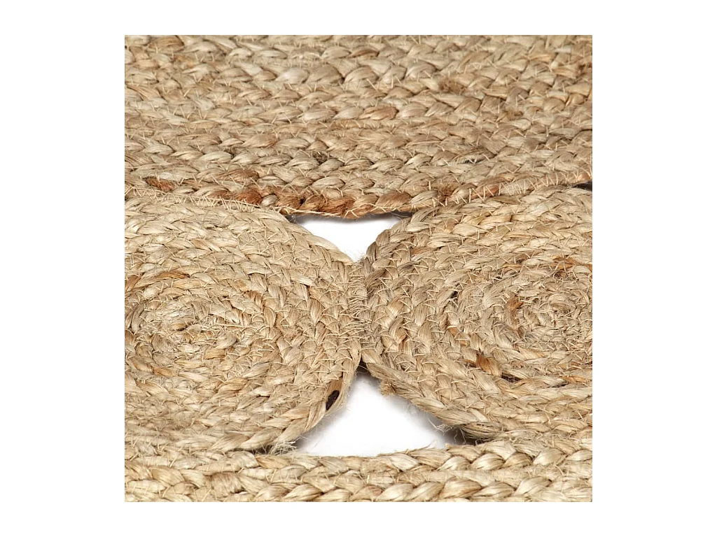 Tapis fait à la main Jute tressée 90 cm