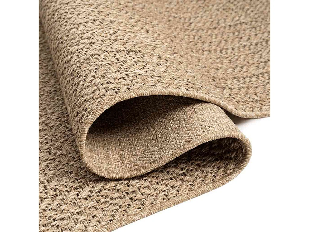 Tapis ZIZUR beige 240x340 cm aspect de jute intérieur extérieur