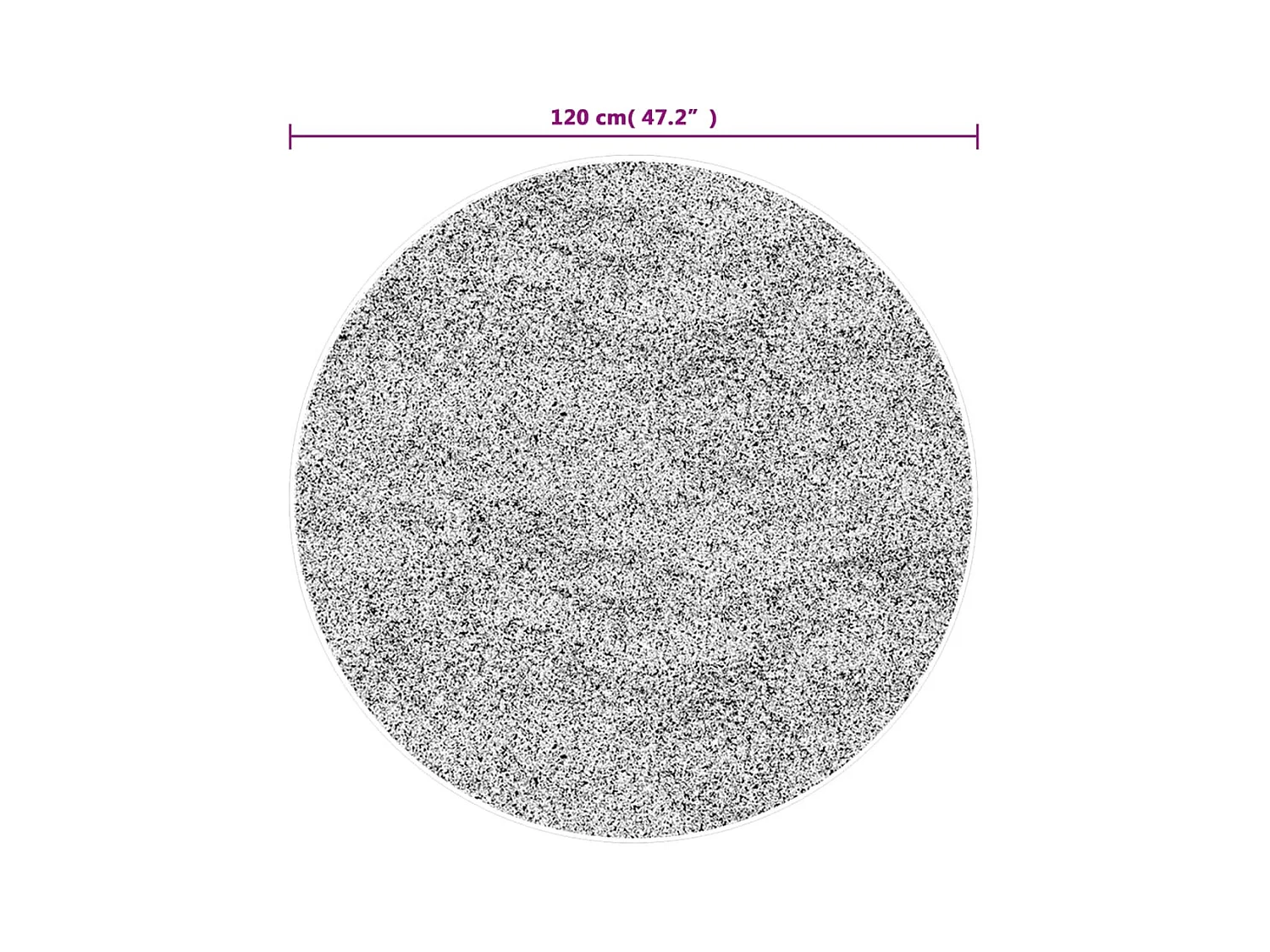 Alfombra lavable multicolor Ø 120 cm antideslizante