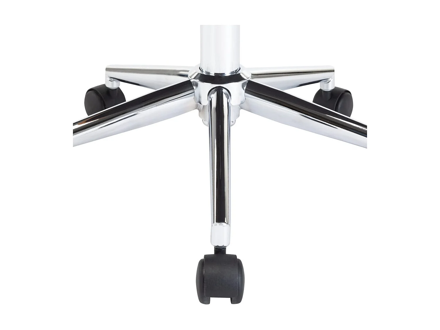 Chaise pivotante de bureau Noir Bois courbé et similicuir