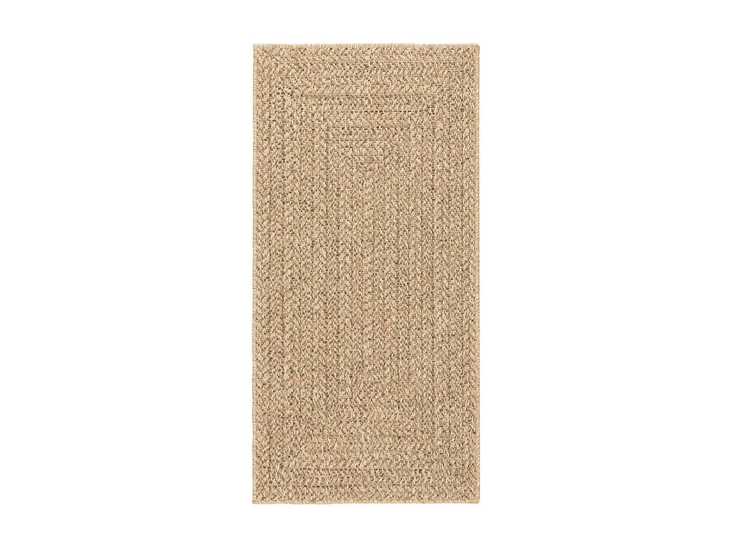 ZIZUR vloerkleed 60x110 cm jute look binnen en buiten